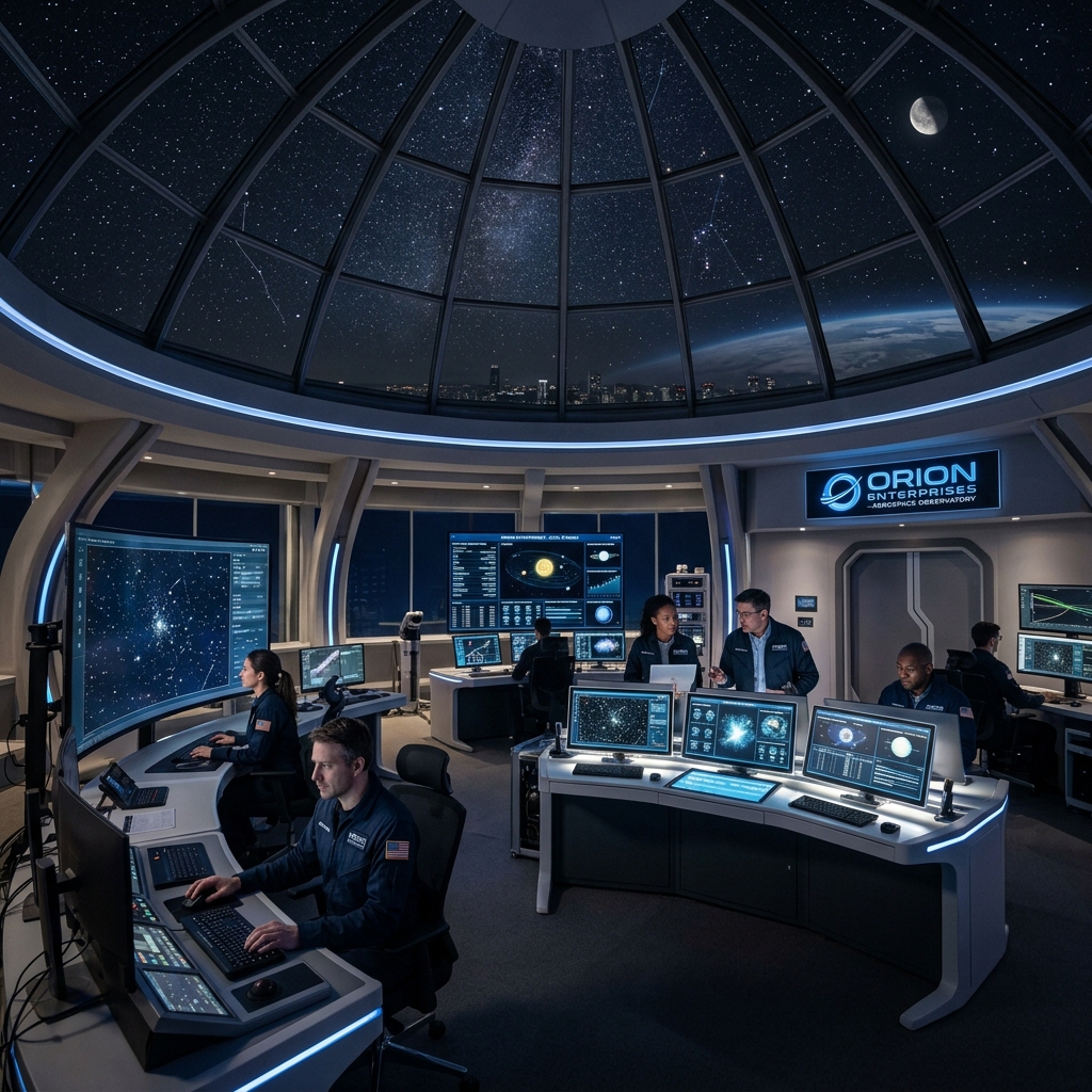 Observatory-inspired headquarters